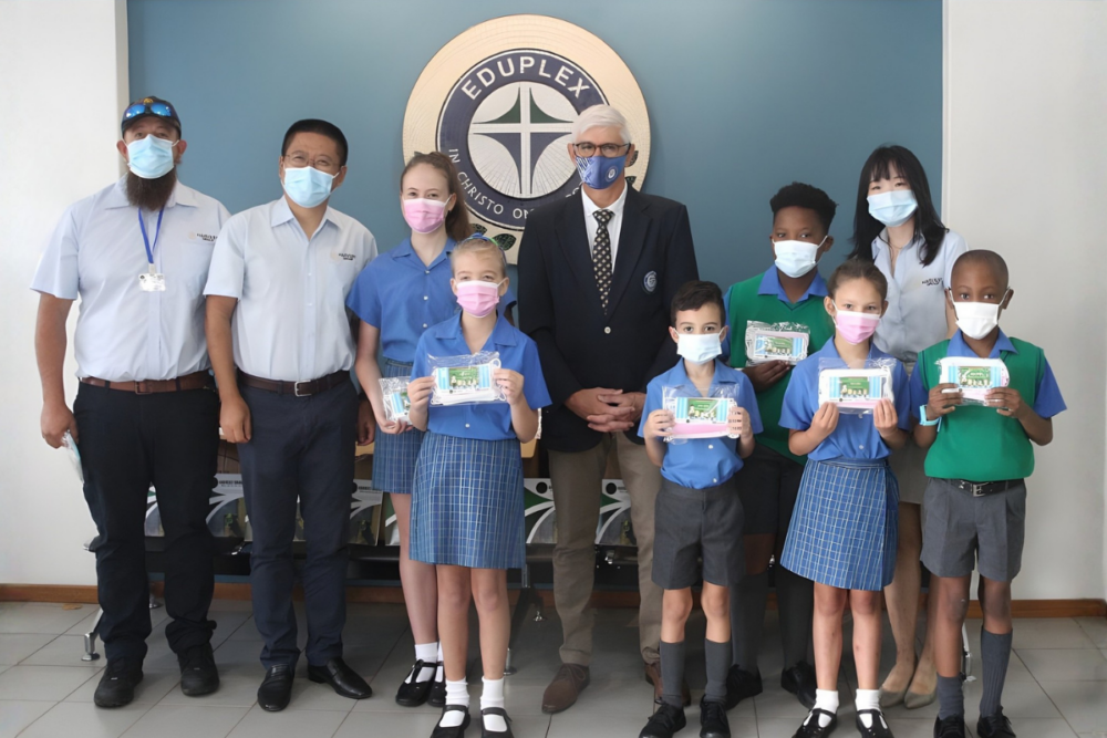 Harvest Group donates 5 000 masks to a Pretoria school